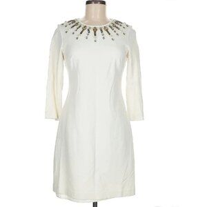 Eliza J Size 6 Cocktail ivory dress